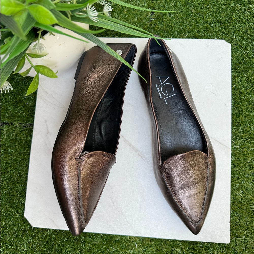 Agl Attilio Giusti Leombruni Vania
Pointed Toe Flat In Smoke size 36.5 US 6.5